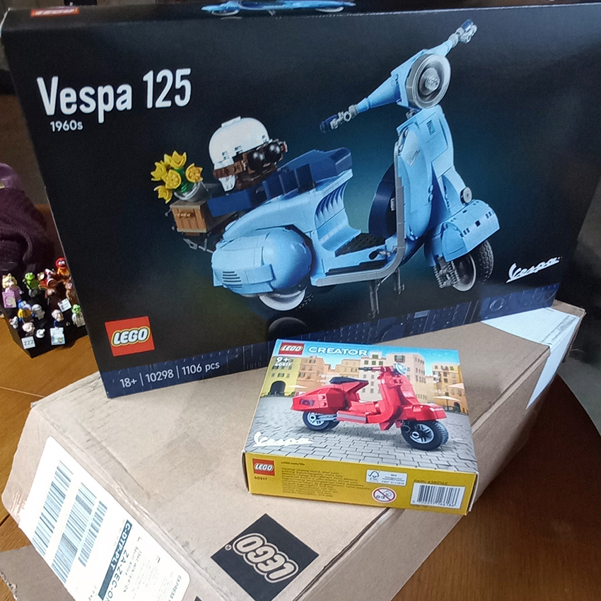 10298 LEGO® Vespa 125 Announced. 1106 Pieces, Coming March 1, 2022